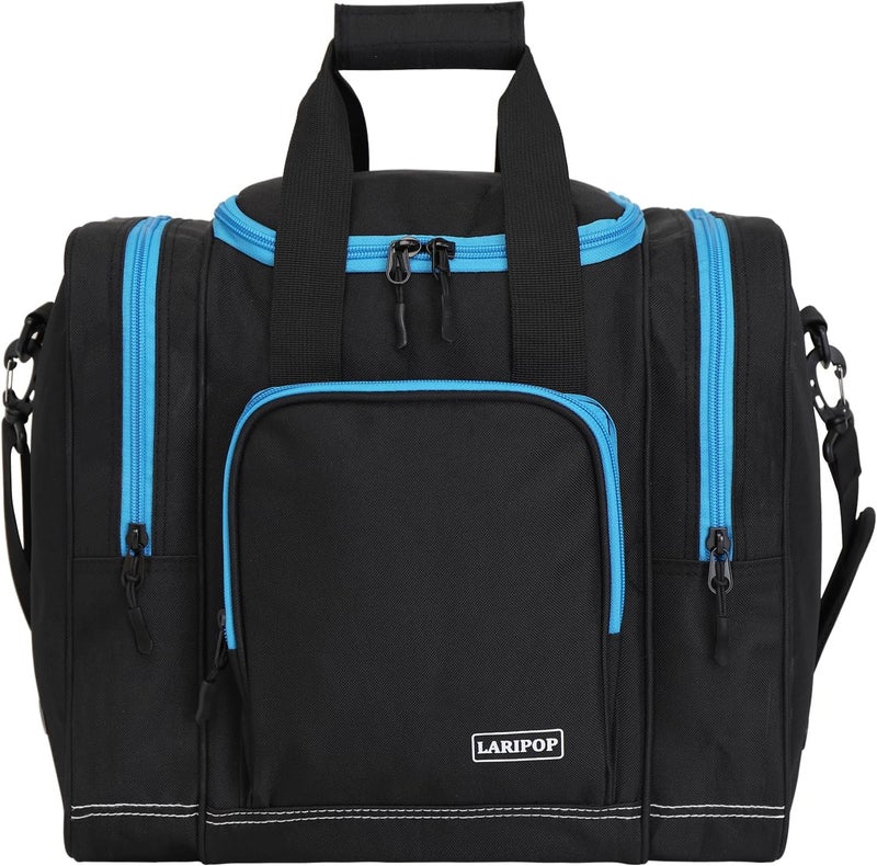 LARIPOP Bowling Ball Bag for Single Ball, 2022 Bowling Ball Tote Bowling bag with Padded Holder - Fits Shoes up to Mens Size 14 and Bowling Accessories - Image 1